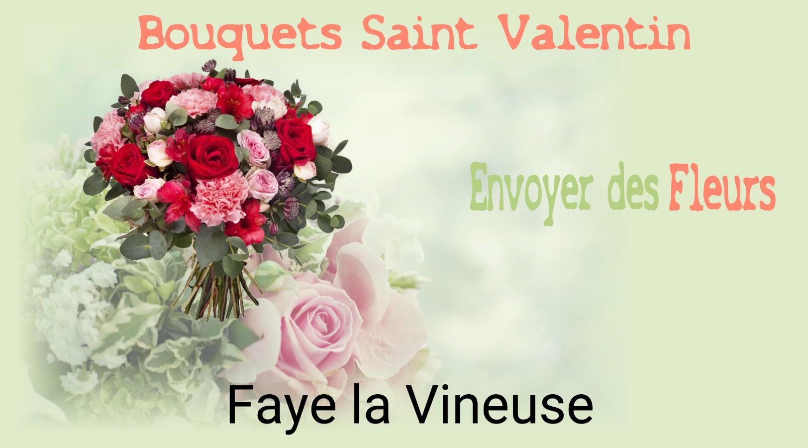 Roses de Saint-Valentin livrées à Faye-la-Vineuse